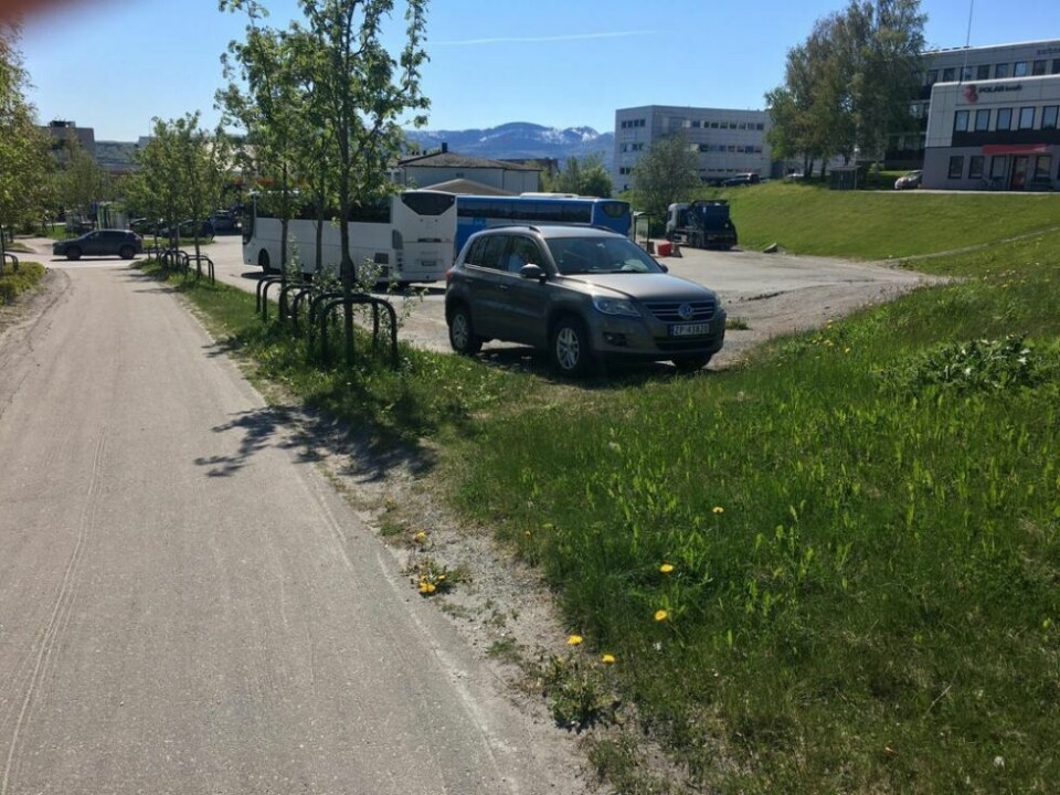 GRATIS PARKERING. Her har enhetsleder plan/utvikling funnet noe så sjelden som et område der man kan parkere gratis uten å få parkeringsbot, midt i Fauske sentrum. GRATIS PARKERING. Her har enhetsleder plan/utvikling funnet noe så sjelden som et område der man kan parkere gratis uten å få parkeringsbot, midt i Fauske sentrum. Foto: Stig Bjørnar Karlsen