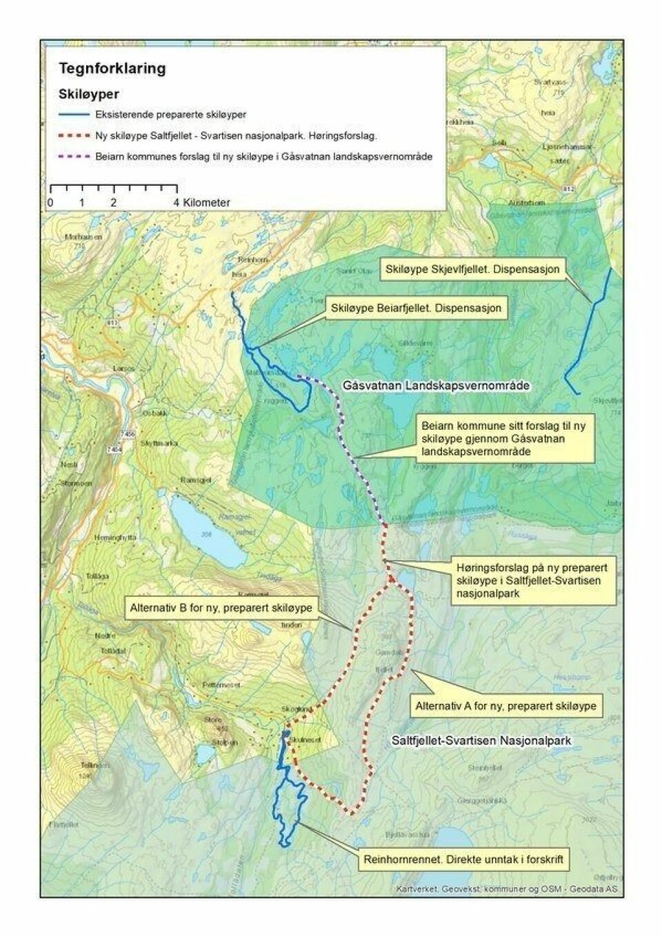 - Forskrifta for nasjonalparken vil måtte endres Foto: Statsforvalteren i Nordland