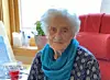 FRA NORDSIA. Kristine Hopen ble 103 år 25. april. Hun er fra Mørsvika, men har bodd på Sørfold eldresenter på Straumen siden i fjor sommer. Begge foto: Eva S. Winther