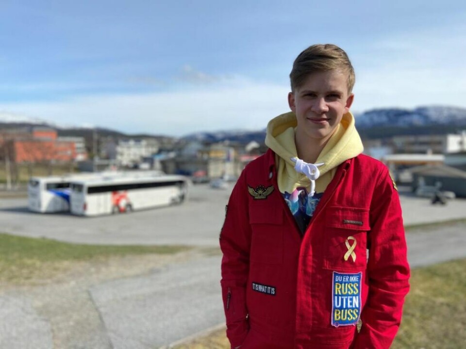 FEIRER RUSSETIDA. Morten Karlsen er russepresident for rød-russen på Fauske videregående skole. I forkant av russetida la han og russestyret ned mye arbeid for å få tillatelse fra kommunen til å ha russecamp. Nå nærmer den pandemi-tilpassede russetiden seg slutten, uten noen registrerte smittetilfeller. FEIRER RUSSETIDA. Morten Karlsen er russepresident for rød-russen på Fauske videregående skole. I forkant av russetida la han og russestyret ned mye arbeid for å få tillatelse fra kommunen til å ha russecamp. Nå nærmer den pandemi-tilpassede russetiden seg slutten, uten noen registrerte smittetilfeller. Foto: Lise Berntzen