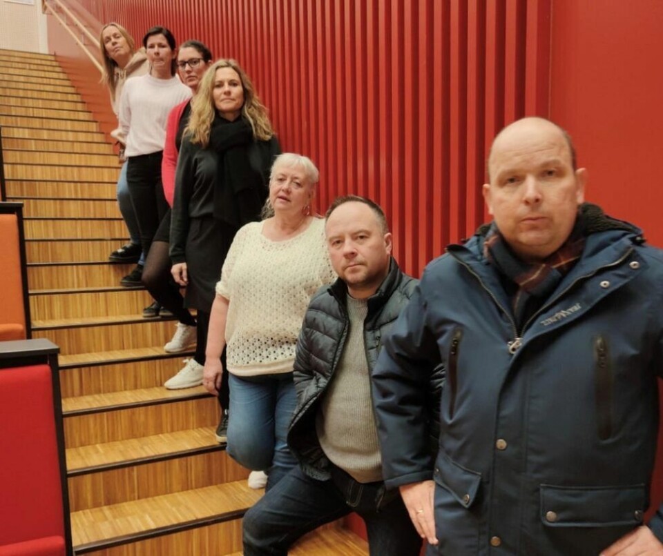 IKKE FORNØYDE. Lærerne i Utdanningsforundet er ikke fornøyde med posisjonens budsjettforslag. Øverst fra venstre Lise Søvik, Lotte Karoline Skaret, Lill-Hege Abrahamsen Jørum Paulsen, Astrid Hagemoen Strand, Aud Solfrid Wassmo, Bjørn Thomas Hansen i FAU og Terje Mellerud IKKE FORNØYDE. Lærerne i Utdanningsforundet er ikke fornøyde med posisjonens budsjettforslag. Øverst fra venstre Lise Søvik, Lotte Karoline Skaret, Lill-Hege Abrahamsen Jørum Paulsen, Astrid Hagemoen Strand, Aud Solfrid Wassmo, Bjørn Thomas Hansen i FAU og Terje Mellerud Foto: Privat