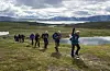FJELLVANDRERE. Nordlandsruta går blant annet forbi Balvatnet i Sulitjelma. Nå skal denne populære ruta for fjellvandrere bli enda mer attraktiv. Foto: Bjarne J Aronsen