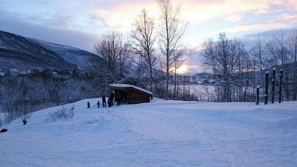 LINEBAKKEN. Ett av flere populære trimkasse-mål i Saltdal. LINEBAKKEN. Ett av flere populære trimkasse-mål i Saltdal. Foto: Solveig Strøm