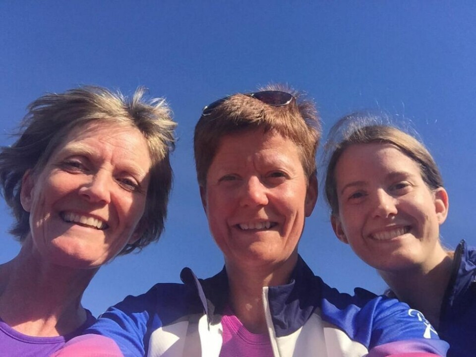 NYTT TILBUD. Anne Grethe Lund, Line Hansen og Kristine Lund Hansen starter trimgruppe for damer som vil bruke ski for å holde seg i form. NYTT TILBUD. Anne Grethe Lund, Line Hansen og Kristine Lund Hansen starter trimgruppe for damer som vil bruke ski for å holde seg i form. Foto: privat