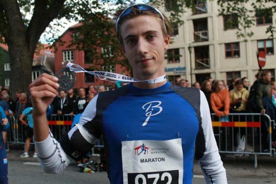 GODT TRENT. Adrian Lillevold har gjort en solid treningsjobb i sommer. 21-åringen beviste at utholdenheten er god da han løp Trondheim Maraton. GODT TRENT. Adrian Lillevold har gjort en solid treningsjobb i sommer. 21-åringen beviste at utholdenheten er god da han løp Trondheim Maraton. Foto: Svein Halvor Moe