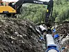 Arbeidet med rørgata til Breivikelva kraftverk er allerede kommet langt. Foto: Ole Kristian Andreassen