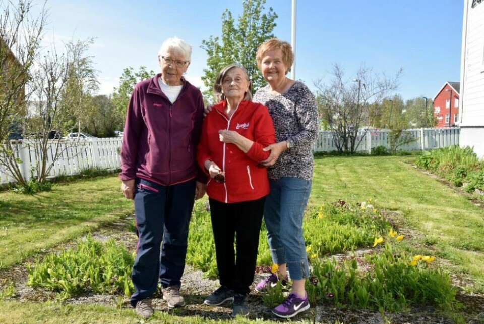 GÅR TURER. Aktivitetsvenn Berit Olufsen sammen med Anne Sørensen og Erna Josefsen fra demensforeningen. - Vi møtes mandager og er ofte på tur i lag, forteller Olufsen, noe Sørensen setter pris på. GÅR TURER. Aktivitetsvenn Berit Olufsen sammen med Anne Sørensen og Erna Josefsen fra demensforeningen. - Vi møtes mandager og er ofte på tur i lag, forteller Olufsen, noe Sørensen setter pris på. Foto: Sylvia Bredal