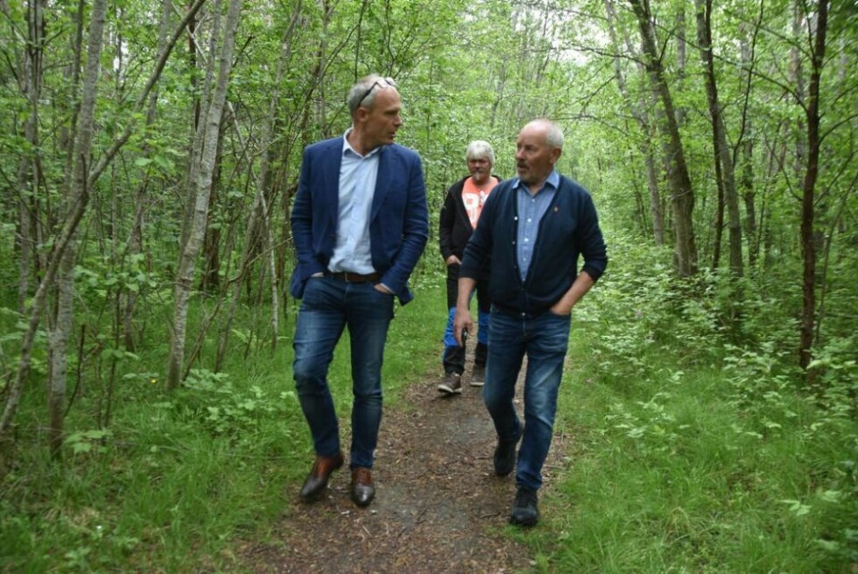 BARE POSITIVT. Formannskapet med ordfører Rune Berg i spissen sammen med Tore Johan Arntzen i Handelsbygg etter befaring på den nye plassering for Europris. Ordføreren ser fram til flere arbeidsplasser i Saltdal. BARE POSITIVT. Formannskapet med ordfører Rune Berg i spissen sammen med Tore Johan Arntzen i Handelsbygg etter befaring på den nye plassering for Europris. Ordføreren ser fram til flere arbeidsplasser i Saltdal. Foto: Sylvia Bredal