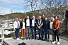 F.v. Siv Anita Johnsen Brekke, Fauske Høyre, Ingelin Noresjø, fylkesråd for næring og nestleder i KrF, Kjell Ingolf Ropstad, barne- og familieminister, Lars Vestnes, ordførerkandidat Bodø Høyre, Jørn Stene, ordfører Fauske kommune, Arne Ivar Mikalsen, Nordland venstre og fylkestinget, Roger Henriksen, konstituert direktør Valnesfjord Helsesportssenter, Linda Salemonsen, varaordfører, Mathilde Winther, prosjektleder Sjunkhatten folkehøgskole. Foto: Linn Braseth-Gulliksen