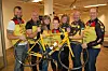 INVITERER PÅ SPINNING. Team Rynkeby samler inn penger til Barnekreftforeningen på en spesiell måte fredag 15. februar. Fra venstre: Andreas Haukland, Frode Sørensen, Linda Rindahl, Stina Bentsen, Inger Støre, Geir Ove Kristensen og Valter Jacobsen. Arkivfoto: Stig Bjørnar Karlsen Foto: Eva S. Winther