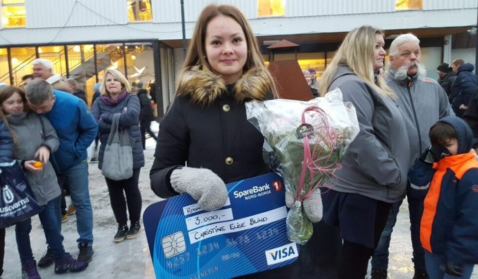 FIKK STIPEND I FJOR. Christina Elise Blind (15) fikk fjorårets idrettsstipend fra Saltdal kommune. Hun er aktiv på flere områder, men i sær fotball. FIKK STIPEND I FJOR. Christina Elise Blind (15) fikk fjorårets idrettsstipend fra Saltdal kommune. Hun er aktiv på flere områder, men i sær fotball. Foto: Knut F. Olsen