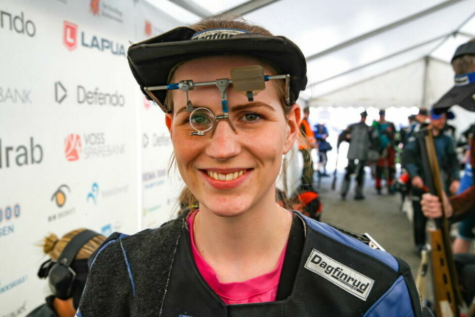 HAR POTENSIAL. Ingeborg Aune Jørgensen beviste i Landsskytterstevnet at hun fortsatt har et høyt toppnivå når det klaffer. HAR POTENSIAL. Ingeborg Aune Jørgensen beviste i Landsskytterstevnet at hun fortsatt har et høyt toppnivå når det klaffer. Foto: Odd Rune Wang