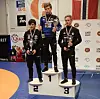 BRONSE. Eskil Larsen fra Fauske Atletklubb fikk bronsemedlaje i NM i bryting i Oslo lørdag. Foto: Ida Olsen