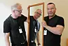 SPEIL, SPEIL... Svein Morten Aune og Frode Molund Haugen (t.h.) er partnere både på privaten og karrieremessig med Restylane-og Botox-klinikken Vanitas i Akershus. Nå utvider de skjønnhets- og velværebedriften nordover til Saltdal, hvor Frode er oppvokst. Foto: Maria E. Trondsen