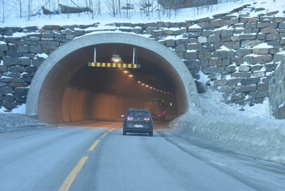 Fikk bøter og advarsler i tunnel Foto: Sylvia Bredal