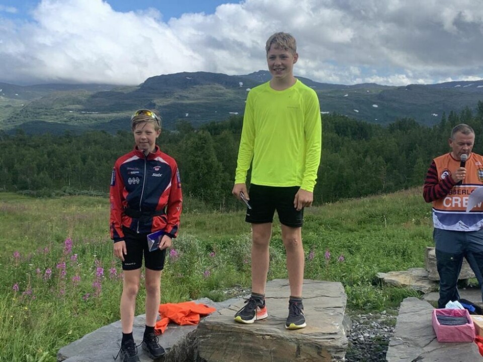 VALNESFJORD. Tobias Hagenes vant G13-14-klassen foran klubbkamerat Magnus Djupvik. VALNESFJORD. Tobias Hagenes vant G13-14-klassen foran klubbkamerat Magnus Djupvik. Foto: Espen Johansen