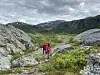 Klumpen ved Setså er en av turene i Ti på topp Fauske i år. Her ser man østover mot Sjønstådalen. Foto: Eva S. Winther