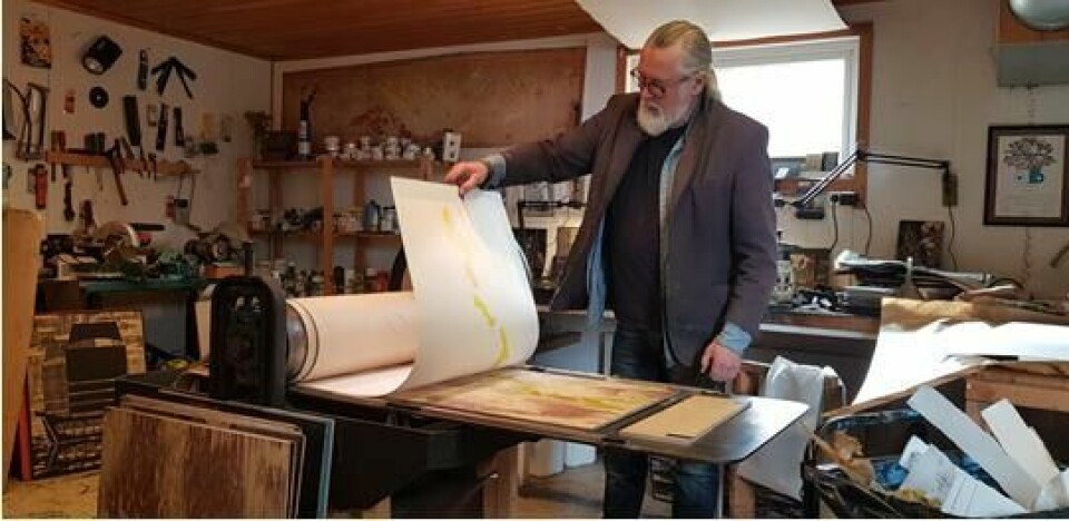 STILLER UT. Are Andreassen har separatutstilling i galleriet på Storjord fra søndag 14. mai og til 27. august. STILLER UT. Are Andreassen har separatutstilling i galleriet på Storjord fra søndag 14. mai og til 27. august. Foto: Privat