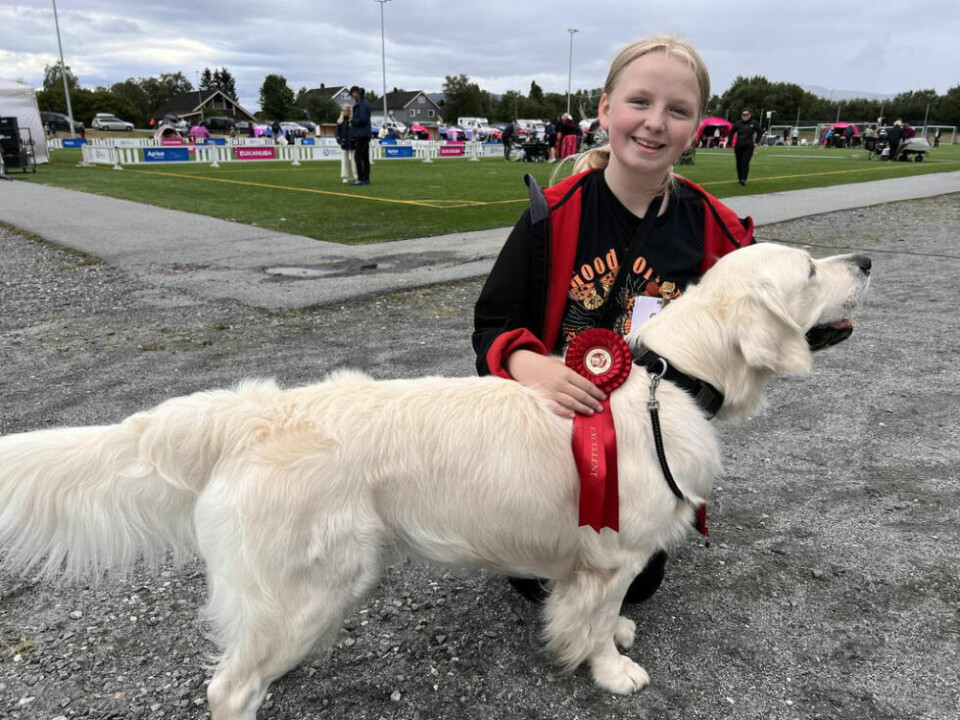 PREMIE. Ida og Bobby er fornøyde med innsatsen som ble premiert med Excellent. PREMIE. Ida og Bobby er fornøyde med innsatsen som ble premiert med Excellent. Foto: Espen Johansen
