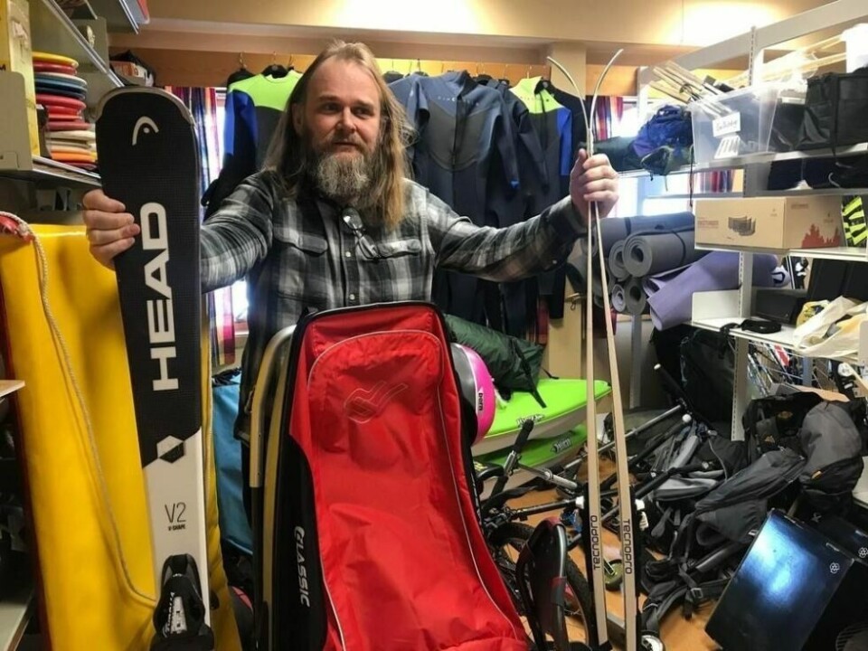 Ole Anders Seines er en av de du kan låne utstyr fra på utstyrssentralen. Ole Anders Seines er en av de du kan låne utstyr fra på utstyrssentralen. Foto: Sørfold kommune