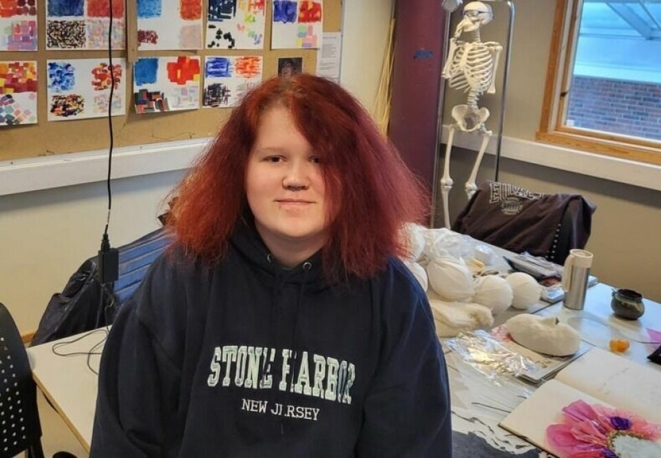 KUNST. Jay Fagerheim fra Sulitjelma går på Bodin videregående skole der han studerer kunst, design og arkitektur. Han vil gjerne vil holde på med noe kreativt i framtida. KUNST. Jay Fagerheim fra Sulitjelma går på Bodin videregående skole der han studerer kunst, design og arkitektur. Han vil gjerne vil holde på med noe kreativt i framtida. Foto: Stig Bjørnar Karlsen