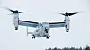 Flyet som styret i Beiarn fredag var av denne typen, V-22 Osprey. Alle de fire ombord er bekreftet omkommet. Foto: Forsvaret