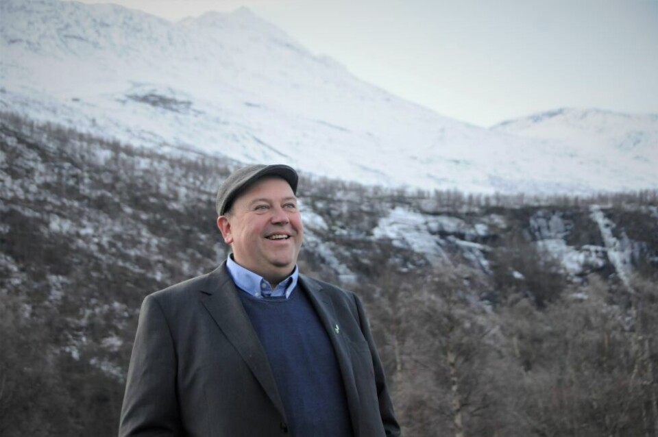 FORNØYD ORDFØRER. André Kristoffersen er glad for utbyggingen som han tror kan sikre flere arbeidsplasser til bygda. FORNØYD ORDFØRER. André Kristoffersen er glad for utbyggingen som han tror kan sikre flere arbeidsplasser til bygda. Foto: Maria Edvardsen
