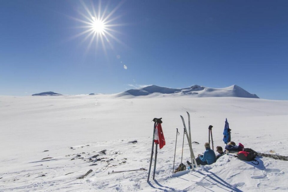 UT PÅ TUR. Et påskebilde fra Saltfjellet (950moh). UT PÅ TUR. Et påskebilde fra Saltfjellet (950moh). Foto: Jostein Moen Strømsnes