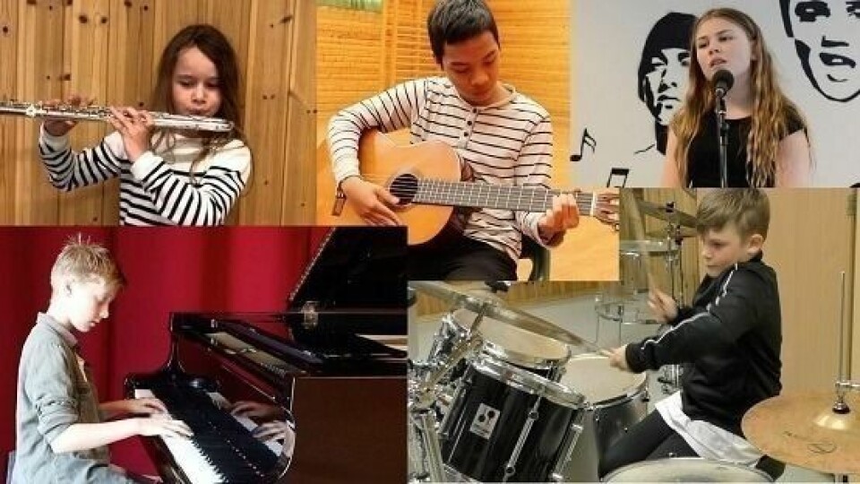 KREATIVE. Elevene i Sørfold kulturskole sin sommerkonsert i 2020 ble annerledes enn vanlig. Elevene satte like gjerne sammen en nettkonsert når de ikke kunne spille foran publikum. Nå får kulturskoleelever i Sørfold flere nye tilbud. Fotomontasje: Reidar Waage KREATIVE. Elevene i Sørfold kulturskole sin sommerkonsert i 2020 ble annerledes enn vanlig. Elevene satte like gjerne sammen en nettkonsert når de ikke kunne spille foran publikum. Nå får kulturskoleelever i Sørfold flere nye tilbud. Fotomontasje: Reidar Waage