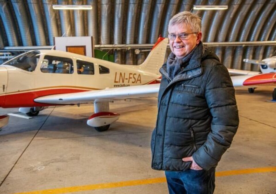 EGET FLY: Ole Henrik Hjartøy drømmer om å bli den første piloten som lander på nye Bodø lufthavn. EGET FLY: Ole Henrik Hjartøy drømmer om å bli den første piloten som lander på nye Bodø lufthavn. Foto: Helge Mikalsen, VG