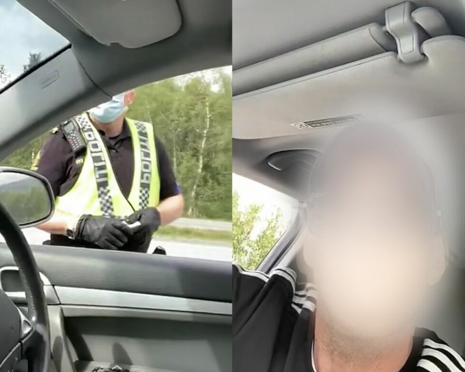 PÅGREPET. Her blir Mannegruppa Ottars representant pågrepet av politiet på Fauske. Pågripelsen ble gjort på bakgrunn av flere anmeldelser fra personer som har vært utsatt for handlingene samt informasjonen som er lagt ut på sosiale medier. PÅGREPET. Her blir Mannegruppa Ottars representant pågrepet av politiet på Fauske. Pågripelsen ble gjort på bakgrunn av flere anmeldelser fra personer som har vært utsatt for handlingene samt informasjonen som er lagt ut på sosiale medier. Foto: Skjermdump fra Snapchat