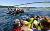 Her er turister på opplevelsestur i Saltstraumen. Foto: Nordland Fylkeskommune