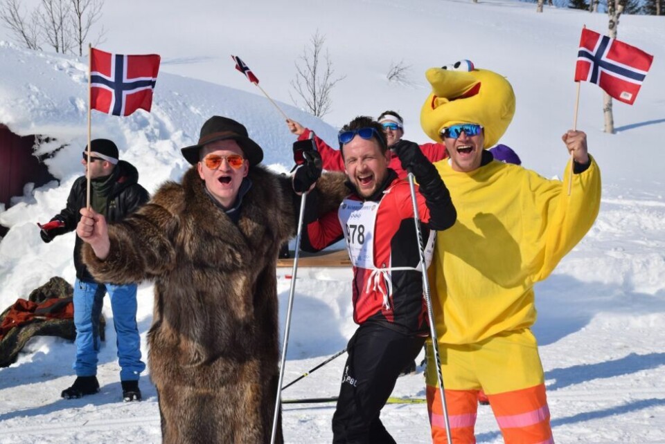 Det var lite å si på stemninga ute i løypa under Kobberløpet. Det var lite å si på stemninga ute i løypa under Kobberløpet. Foto: Helge Simonsen