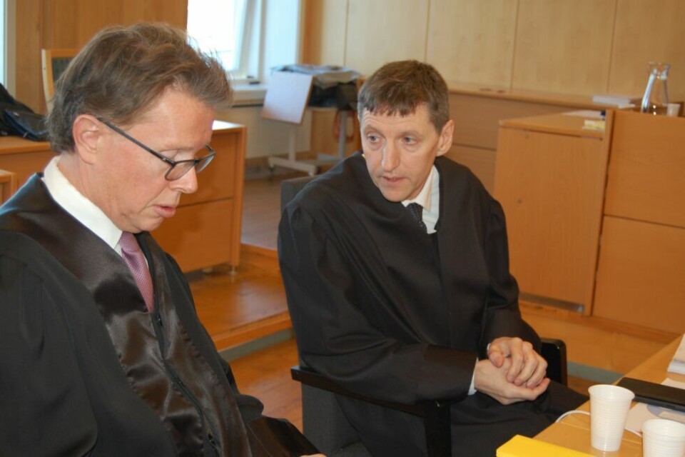 Politiadvokat Trond Lakselvhaug (t.v.) og statsadvokat Thor Erik Høiskar. Politiadvokat Trond Lakselvhaug (t.v.) og statsadvokat Thor Erik Høiskar. Foto: Stig Bjørnar Karlsen