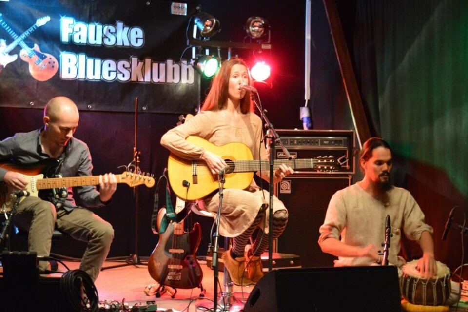 Marthe Halvorsen fra en konsert på Fauske. Marthe Halvorsen fra en konsert på Fauske. Foto: Michael Jensen