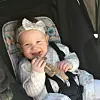NØKKELBABY. Ingrid fant ut at babyer liker nøkkelknipper minst like godt som andre leker. Da fikk hun en god idé.
