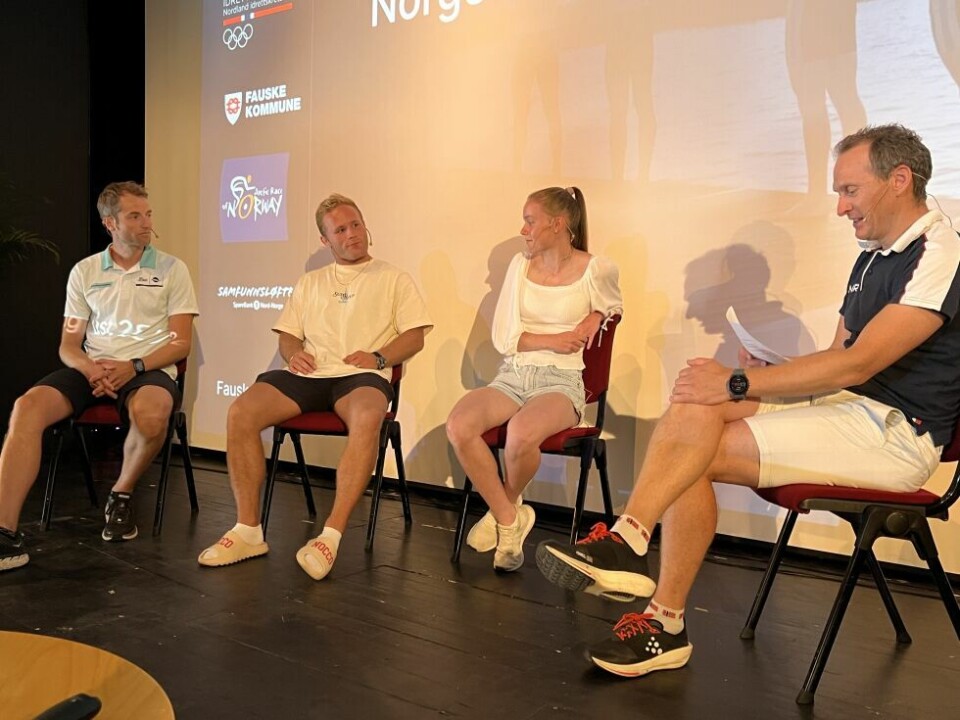 NORDNORSK FOKUS. Alexander Os, Morten Thoresen og Eirin Maria Kvandal delte sine tanker om hva som skal til for å kunne bli god, eller til og med best, og fortsatt bo og satse i Nord-Norge i en seanse ledet av Håvard Klemetsen. NORDNORSK FOKUS. Alexander Os, Morten Thoresen og Eirin Maria Kvandal delte sine tanker om hva som skal til for å kunne bli god, eller til og med best, og fortsatt bo og satse i Nord-Norge i en seanse ledet av Håvard Klemetsen. Foto: Espen Johansen