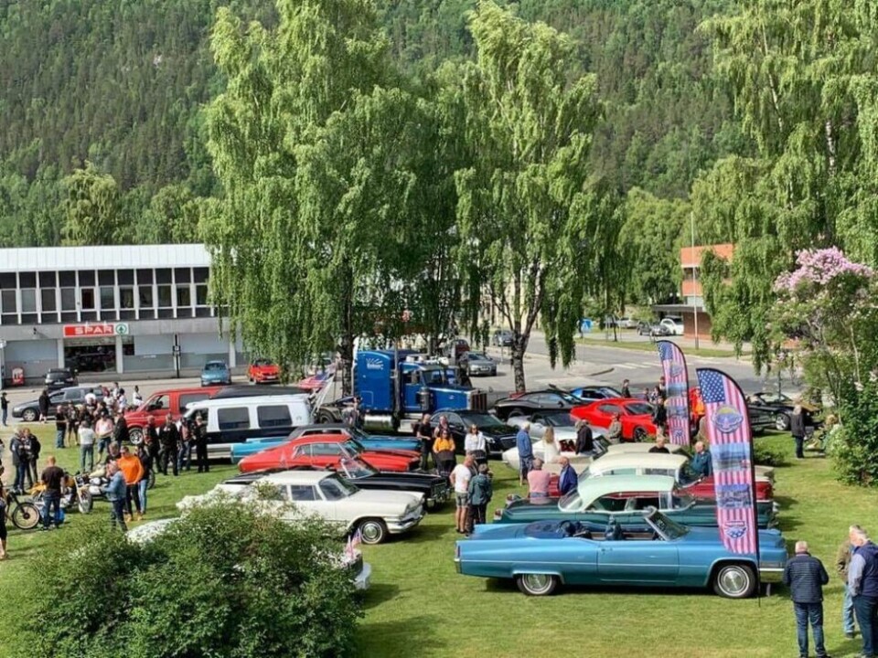 Feiret USAs nasjonaldagAmcartreff 4. juli på Rognan