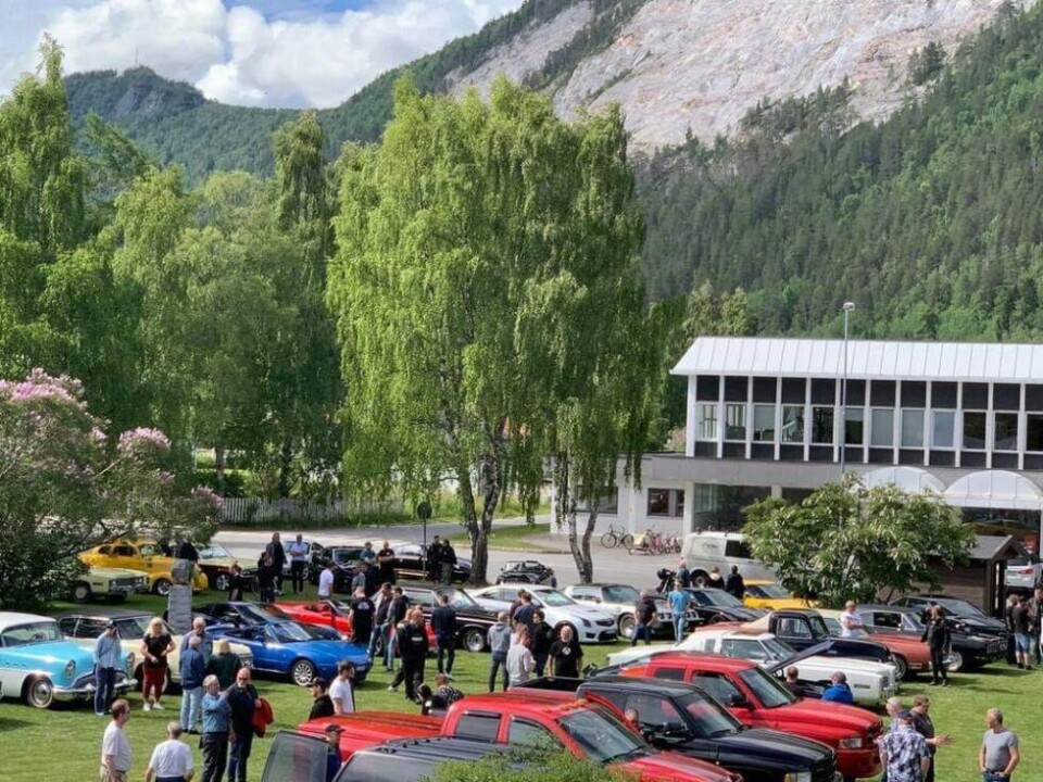 Feiret USAs nasjonaldagAmcartreff 4. juli på Rognan