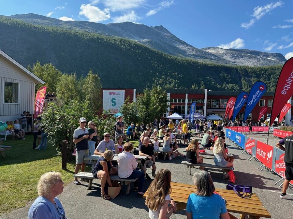 Arctic Race dag toMØTTE OPP. Beiarværingene var klare for sykkelfest.