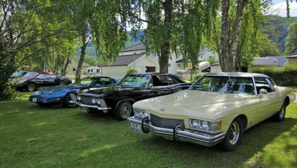 Feiret USAs nasjonaldagAmcartreff 4. juli på Rognan