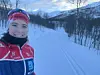 SKIGLEDE. Selv om toppsatsingen ikke er der denne vinteren er Ingrid fortsatt mye ute på ski i Tromsø og har stor glede av både trening og natur Foto: privat