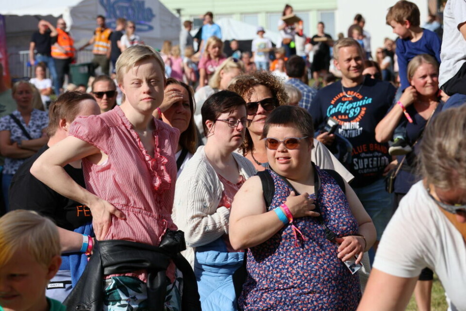 Folk på festival
