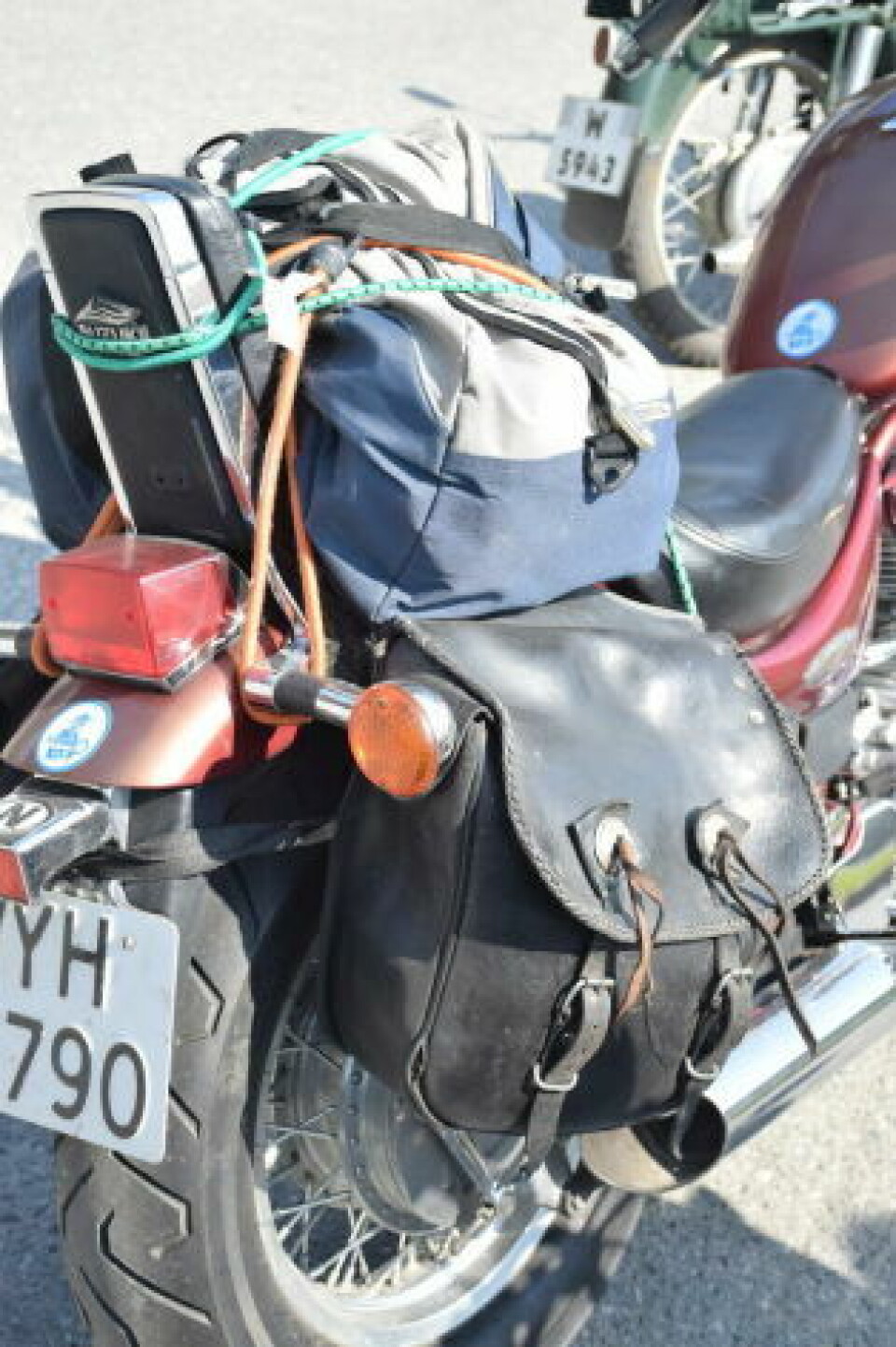 På langtur må det være med litt bagasje. På langtur må det være med litt bagasje. Foto: Eva S. Winther