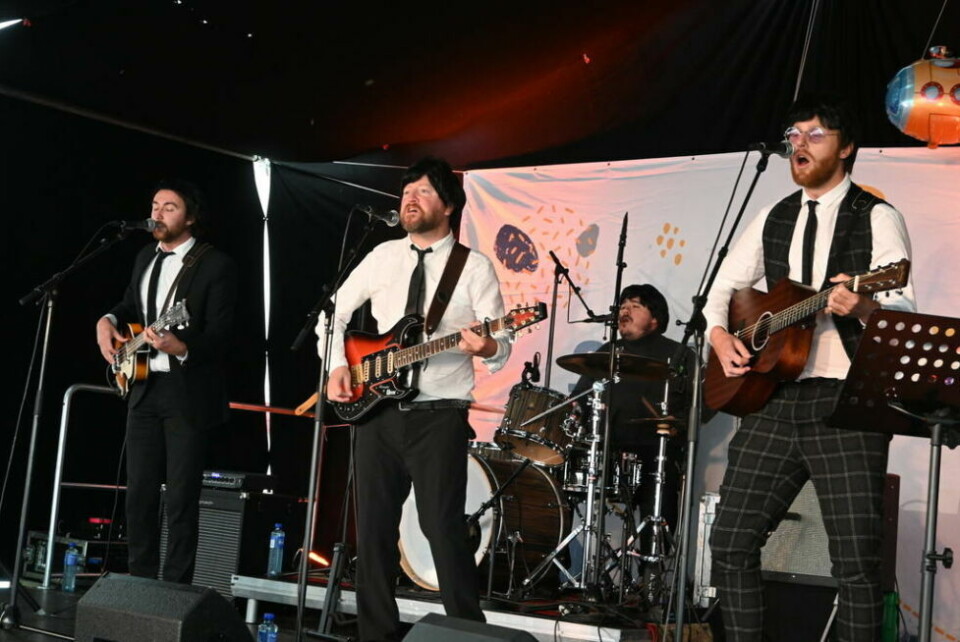 THE BEATLES. Fra venstre Paul, George, Ringo og John. THE BEATLES. Fra venstre Paul, George, Ringo og John.
