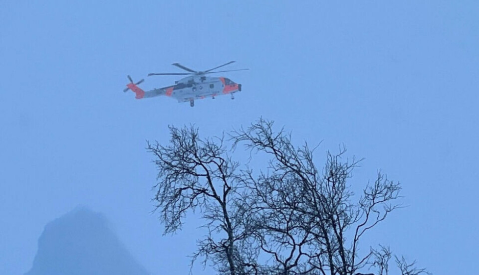Redningshelikopteret har passert campingplassen på Golan. Redningshelikopteret har passert campingplassen på Golan. Foto: Tipser