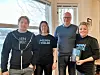 MENN SØKES. Fra venstre helserekrutt Nicolai Tjelde, Hege Johansen (ansatt i Fauske kommune), lederen for Nav Indre Salten, Morten Pedersen og Camilla Baglo Holten, fylkeskoordinator for Menn i helse Nordland. Foto: Lise Ailin Rosvoll Berntzen