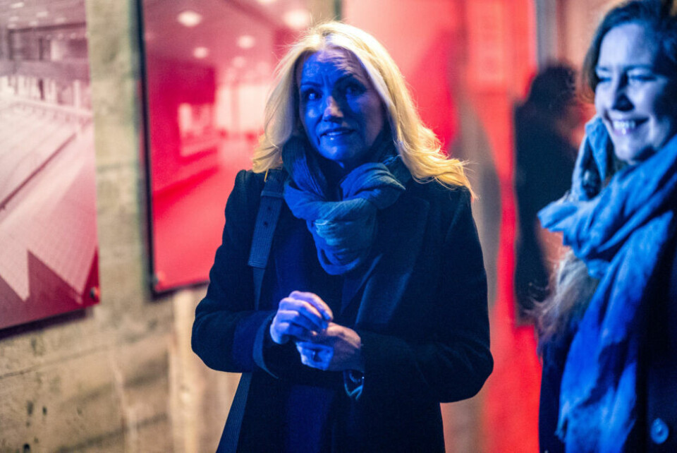 Blåfrost lørdagFolket strømmet til Svømmehallen scene på lørdag