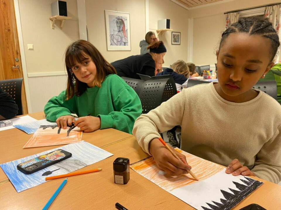 FIKK UTFOLDE SEG. Barna fikk utfoldet seg kreativt. FIKK UTFOLDE SEG. Barna fikk utfoldet seg kreativt.