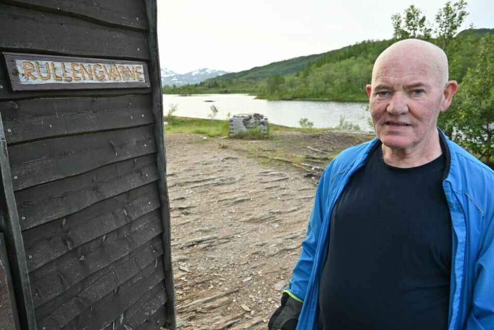 FRAMME. Geir Isaksen ved Rullengvatnet. En god følelse. FRAMME. Geir Isaksen ved Rullengvatnet. En god følelse. Foto: Stig Bjørnar Karlsen